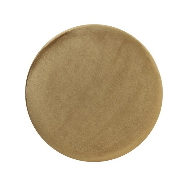 Sgabello in velluto color oro e marrone chiaro Nadien - Light & Living-image-2