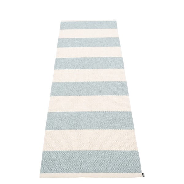 Passatoia da interno/esterno azzurra/color crema 70x225 cm Bob Blue Fog – Pappelina