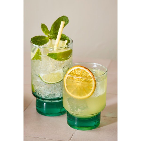 Set di bicchieri in vetro riciclato 6 pz 370 ml Revera – BonBistro-image-1