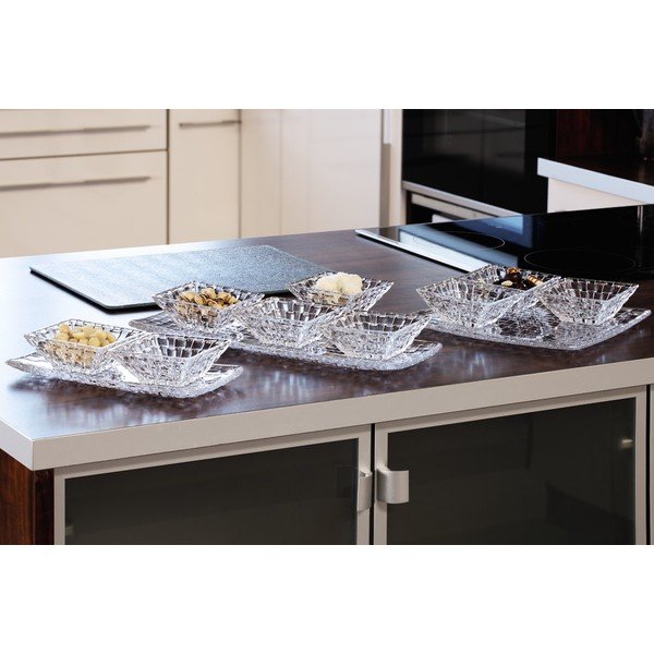 Set di 2 ciotole in cristallo e vassoio da portata Bossa Nova - Nachtmann-image-1