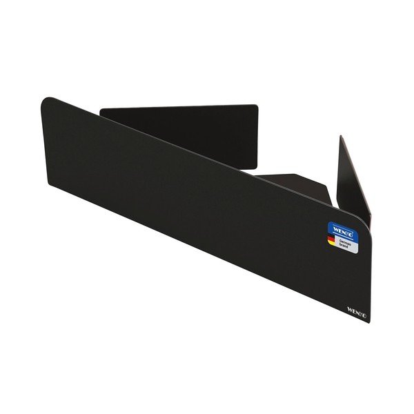 Mensola da bagno senza foratura/ad angolo nera in acciaio inox con aggancio Turbo-loc Lizan – Wenko-image-3