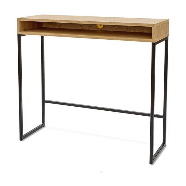 Scrivania con piano effetto rovere 35x100 cm Frame – Woodman-image-2