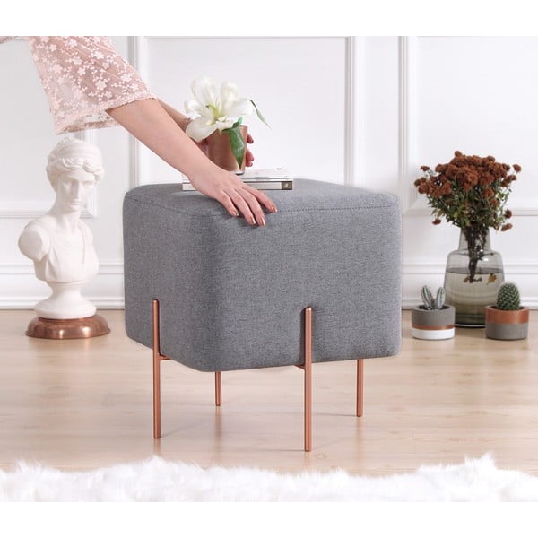 Sgabello grigio Copper - Artie-image-3