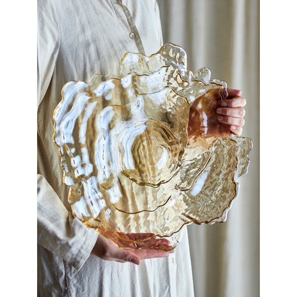 Ciotola beige in vetro ø 38,5 cm Asimi – Bloomingville-image-3