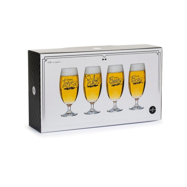 Set di 4 bicchieri Club Beer, 420 ml - Sagaform-image-2