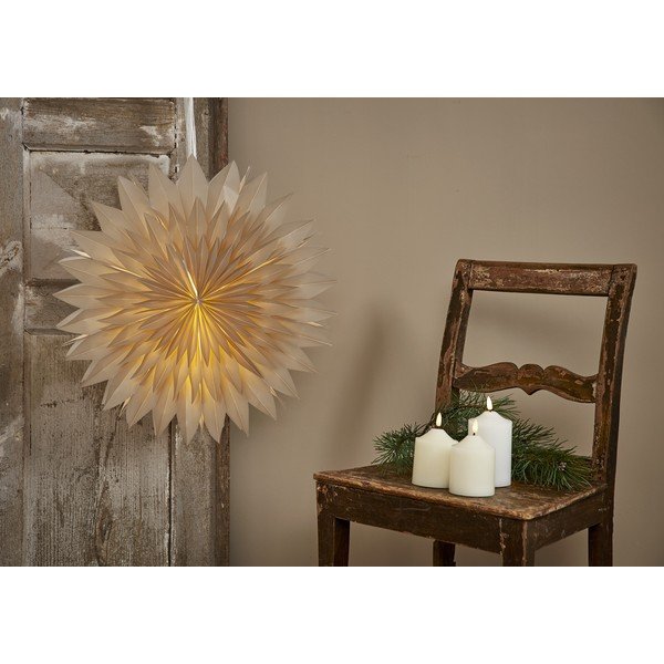 Decorazione luminosa natalizia beige ø 50 cm Dis - Star Trading-image-3