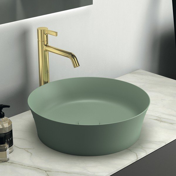 Lavabo rotondo in ceramica verde ø 40 cm Ipalyss - Ideal Standard-image-1