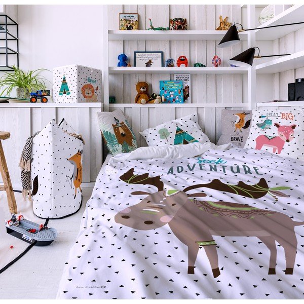 Federa in cotone sateen Fox Indian Lion, 50 x 50 cm - Butter Kings-image-1