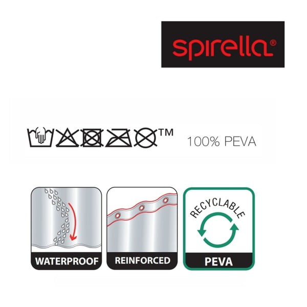 Tenda per doccia 180x200 cm Zebi – Spirella-image-2