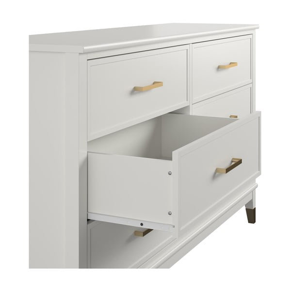 Cassettiera bianca , 144 x 85 cm Westerleigh - CosmoLiving by Cosmopolitan-image-3