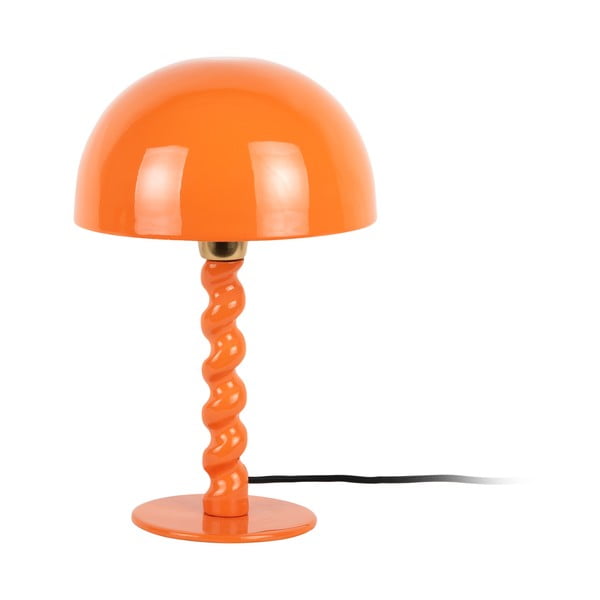 Lampada da tavolo arancione con paralume in metallo (altezza totale 39 cm) Prisa – Leitmotiv