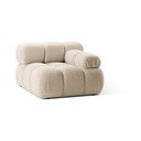 Modulo divano in bouclé beige (angolo destro) Bellis - Micadoni Home
