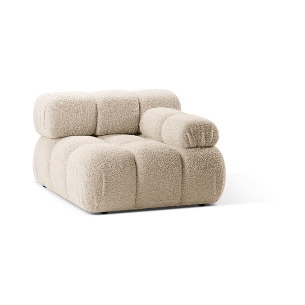 Modulo divano in bouclé beige (angolo destro) Bellis - Micadoni Home-image-3