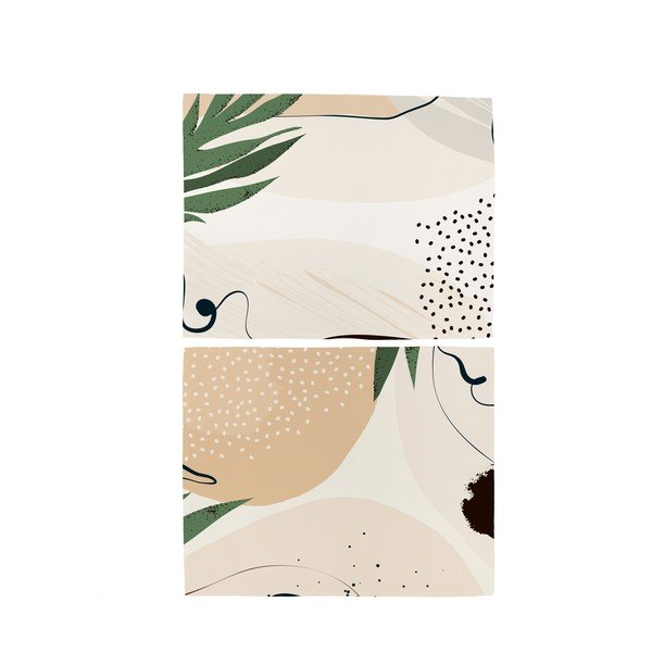 Set di 2 tovagliette in cotone Abstract Art - Butter Kings