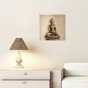 Adesivo con statua di Buddha effetto 3D - Ambiance