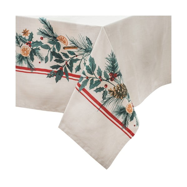 Tovaglia in cotone con motivo natalizio 150x300 cm Evergreen - Ladelle