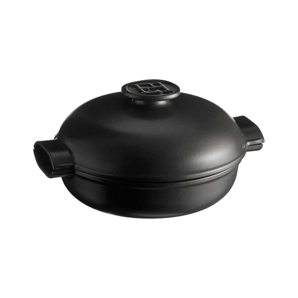 Vaso ovale nero per pepe con coperchio Delight, 2,5 l - Emile Henry