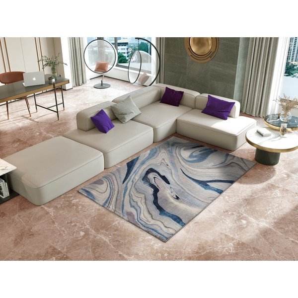 Tappeto grigio-blu , 120 x 170 cm Sylvia - Universal-image-1