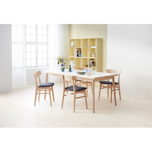 Sedia da pranzo in rovere in colore blu-naturale Mosbøl - Hammel Furniture-image-1