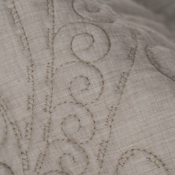 Copriletto grigio tortora con rivestimento trapuntato 180x260 cm – Ixia-image-3