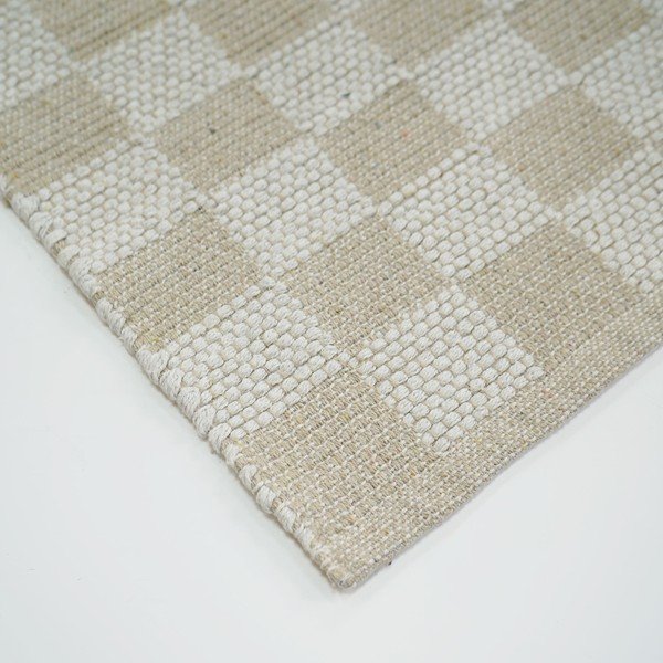 Tappeto di colore naturale in misto cotone lavabile 50x80 cm Jenna – douceur d'intérieur-image-3