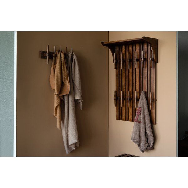 Pannello appendiabiti in legno di mango in colore naturale Jakub - Dutchbone-image-2