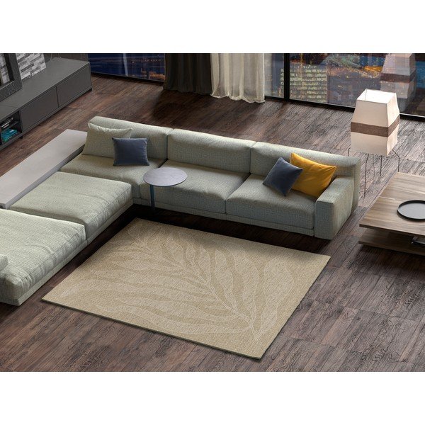 Tappeto beige 129x190 cm Pure Beige - Universal-image-1