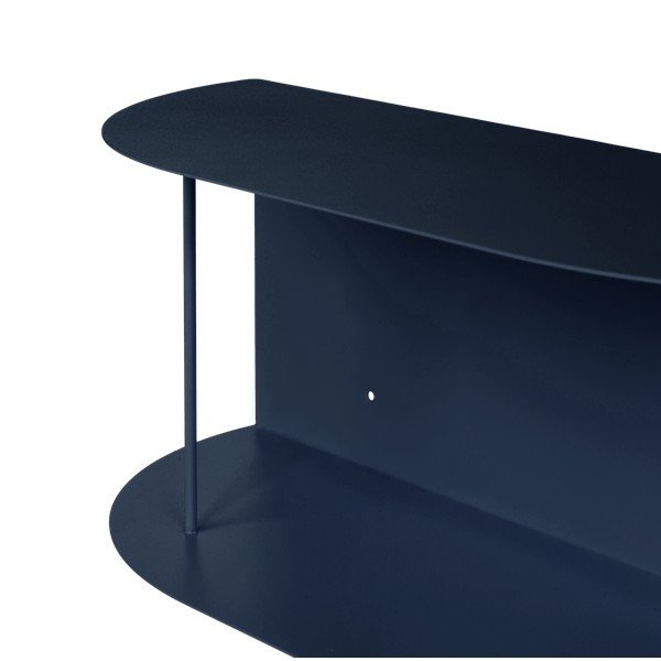 Mensola blu scuro in metallo con ripiani multipli 80 cm Lina – noo.ma-image-4