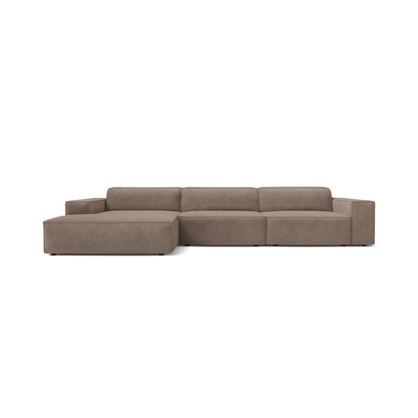 Divano angolare componibile beige (con penisola a sinistra/con chaise lounge) Jodie – Micadoni -image-1