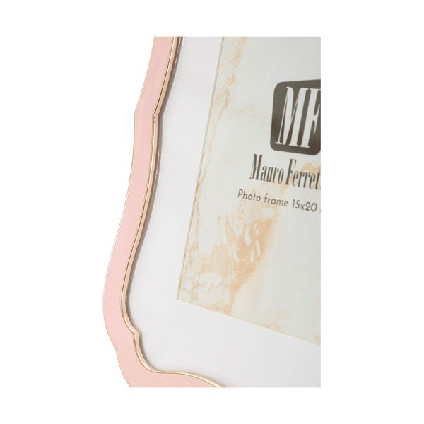 Cornice rosa chiaro in metallo/in vetro verticale con sostegno 17x22 cm Margot – Mauro Ferretti-image-4