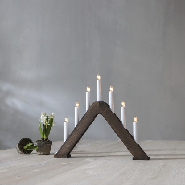 Portacandele LED con alimentazione a corrente (altezza totale 36 cm) Jarve – Star Trading-image-1