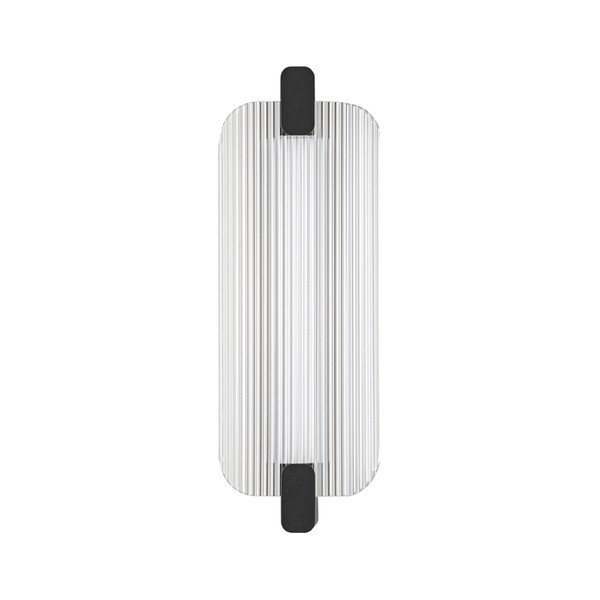 Lampada da parete LED nera opaca in vetro Emery – Nova Luce