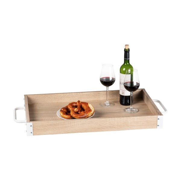 Tavolo da portata su ruote 40x80 cm Rustico - Wenko-image-4