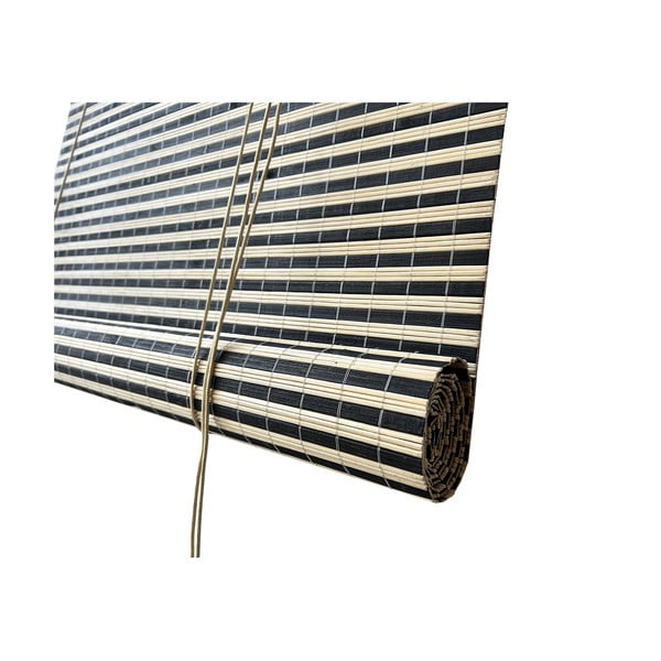 Tenda a pacchetto nera/di colore naturale in bambù 100x160 cm Vela – Gardinia-image-2