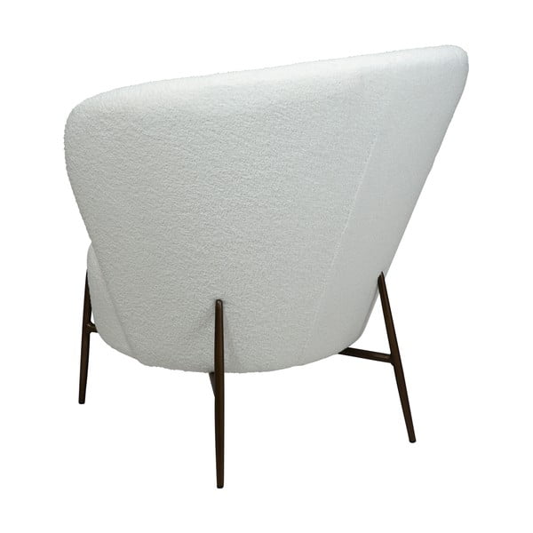 Poltrona bianca in tessuto bouclé Orbit - DAN-FORM Denmark-image-4