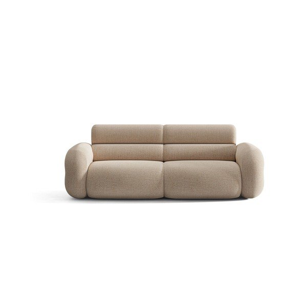 Divano beige con rivestimento in ciniglia 220 cm Neo – Micadoni 