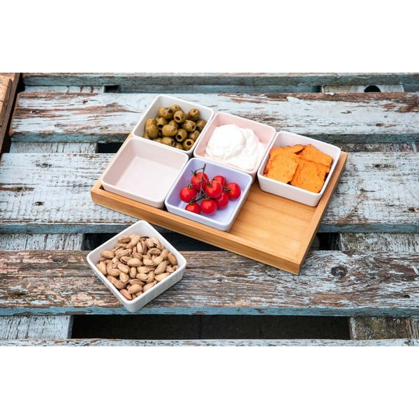 Set da portata in porcellana/bambù 6 pezzi - Remember-image-1