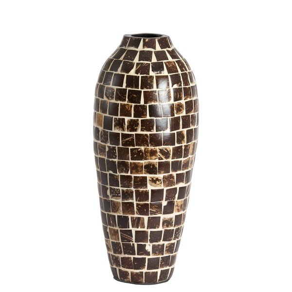 Vaso marrone in bambù (altezza totale 40 cm) Tudela – Light & Living
