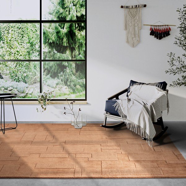 Tappeto marrone in lana tessuto a mano 190x280 cm Wilhelmine - Villeroy&Boch-image-1