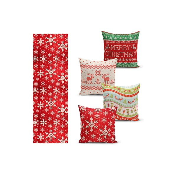 Set di runner e federe 5 pz Christmas Sweater – Mila Home