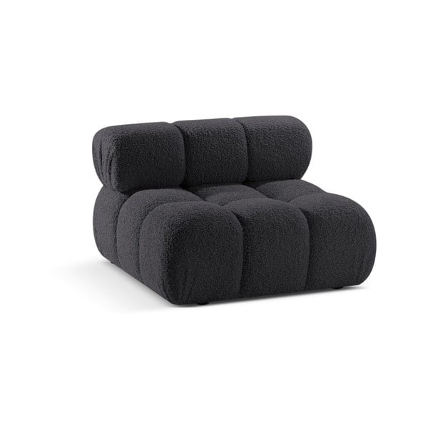 Modulo divano antracite in tessuto bouclé (parte centrale) Bellis - Micadoni Home-image-3