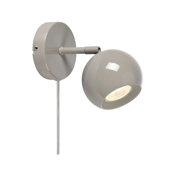 Lampada da parete greige con alimentazione a corrente Pop – Markslöjd