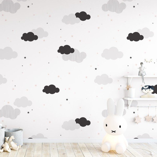 Carta da parati per bambini 50 cm x 280 cm Clouds - Dekornik-image-1
