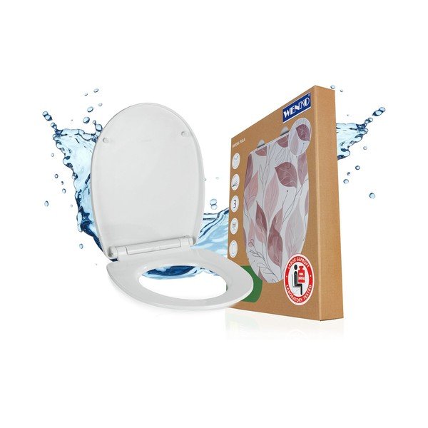 Sedile WC con chiusura Easy-Close (automatica) 36,5 x 45 cm Pula – Wenko
