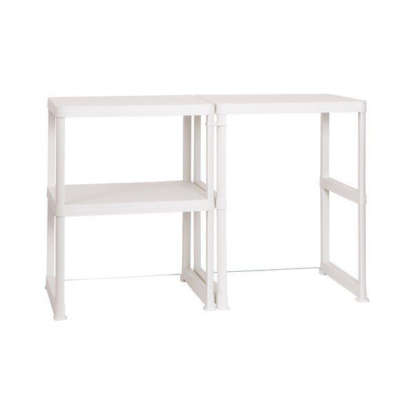 Scaffale per il bagno bianco in plastica 148x93 cm Wash & Store – DEA HOME
