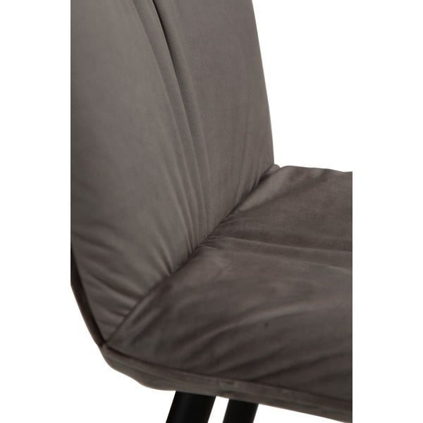 Sgabello da bar in velluto grigio, altezza 93 cm Join - DAN-FORM Denmark-image-1