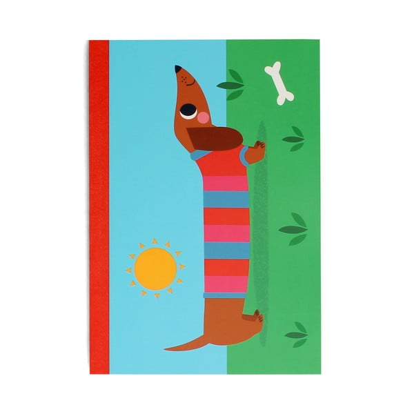 Quaderno 60 pagine formato A5 Sausage Dog - Rex London