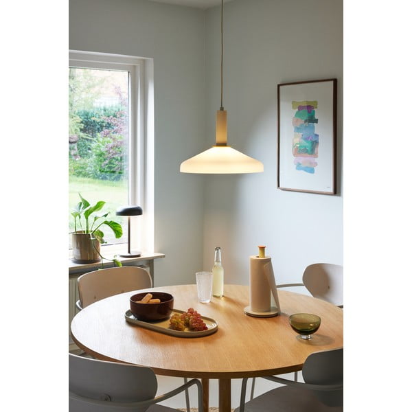 Lampadario a sospensione beige ø 35 cm Apollo - Hübsch-image-4