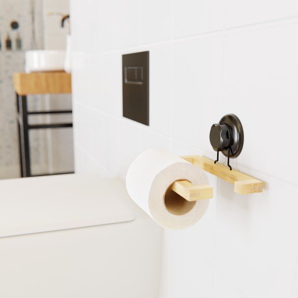 Porta carta igienica autoportante in bambù Bestlock SPA - Compactor-image-1