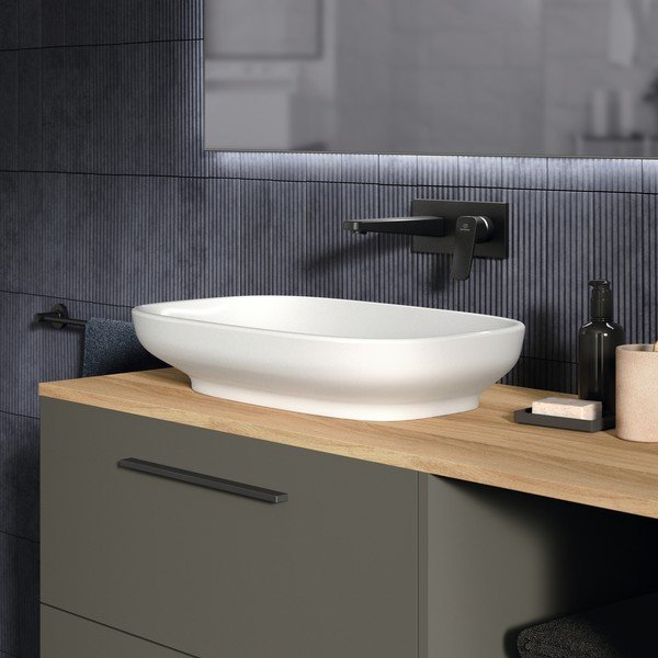 Mobile bagno basso a sospensione grigio 40x63 cm i.Life B - Ideal Standard-image-1